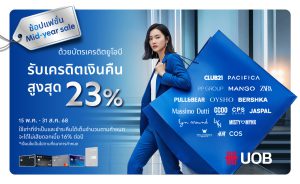 UOB Thailand teams up with 40 top fashion brands to offer up to 23 per cent cashback