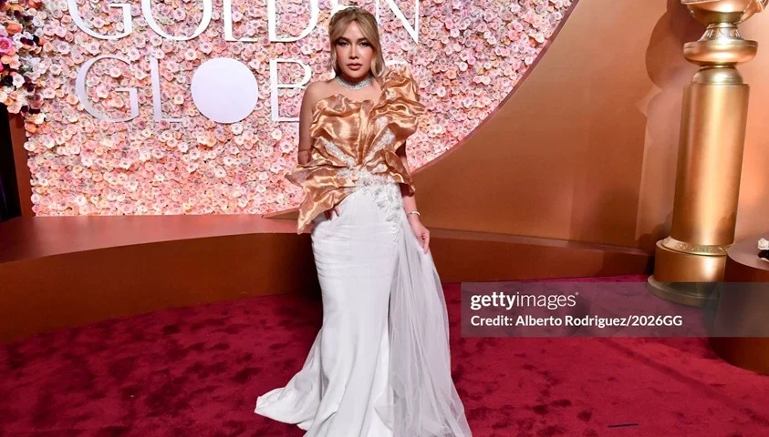 SOM-O Thanyarat graced the red carpet  at the 83rd Golden Globe Awards in Los Angeles.